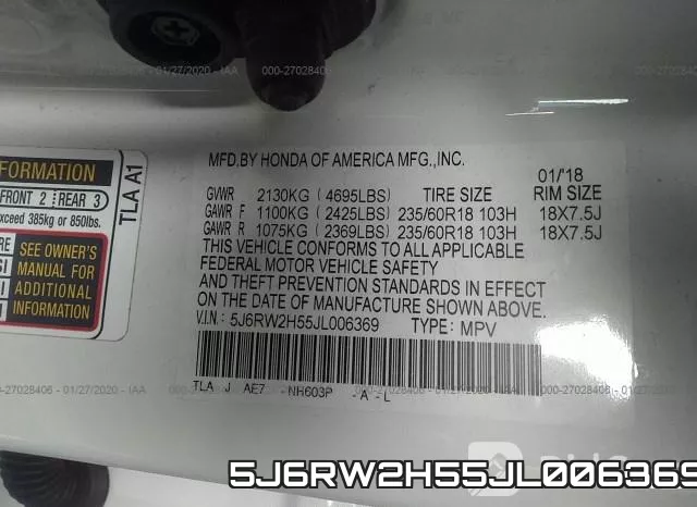 5J6RW2H55JL006369 фото 10
