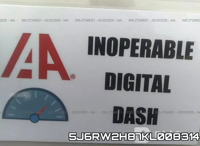 5J6RW2H87KL008314 фото 8
