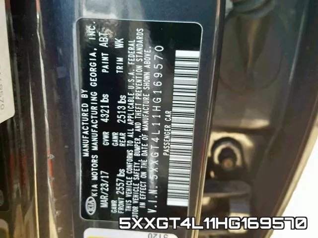 5XXGT4L11HG169570 фото 2