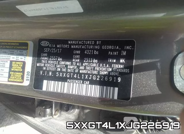 5XXGT4L1XJG226919 фото 10