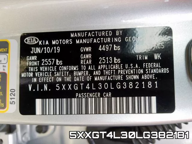 5XXGT4L30LG382181 фото 2