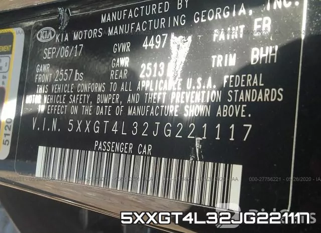 5XXGT4L32JG221117 фото 10