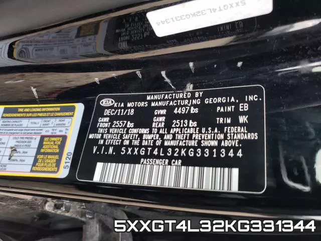 5XXGT4L32KG331344 фото 2