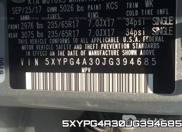5XYPG4A30JG394685 фото 10