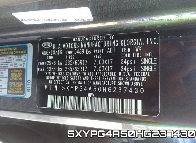 5XYPG4A50HG237430 фото 10