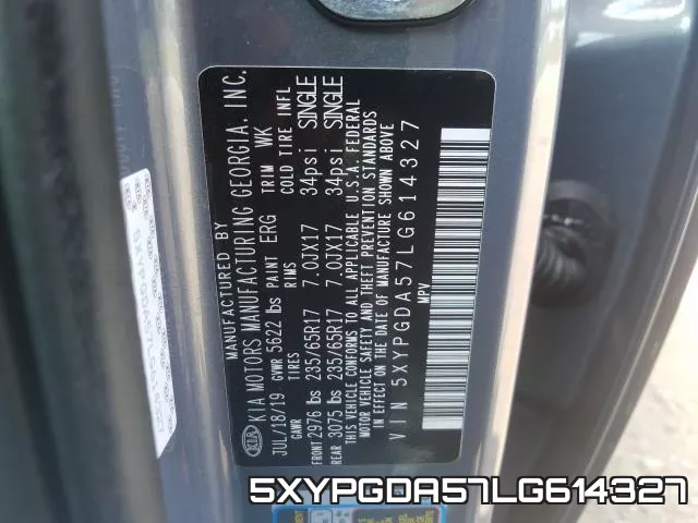 5XYPGDA57LG614327 фото 2