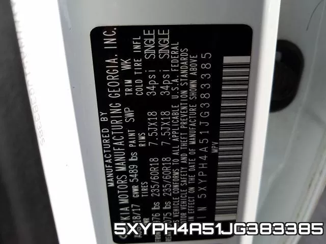 5XYPH4A51JG383385 фото 2