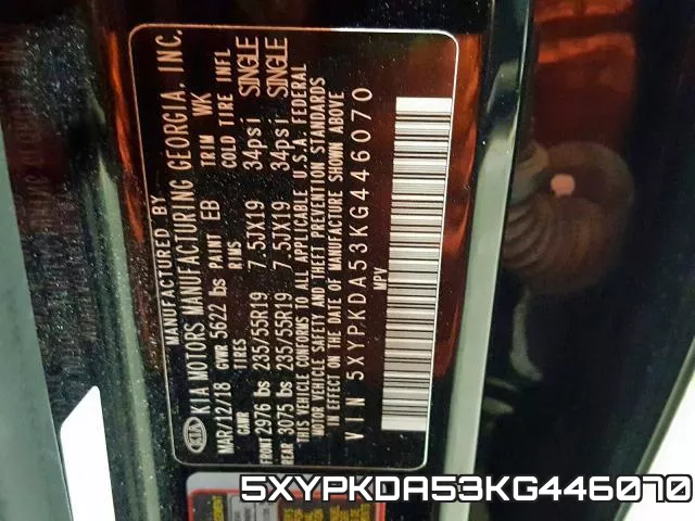 5XYPKDA53KG446070 фото 2