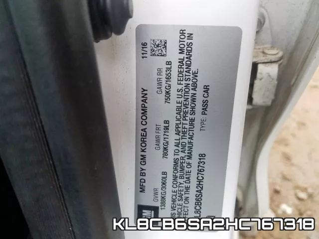 KL8CB6SA2HC767318 фото 2