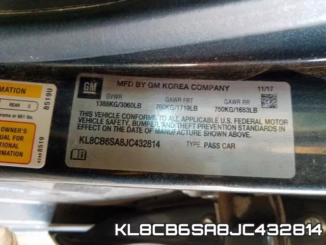 KL8CB6SA8JC432814 фото 2
