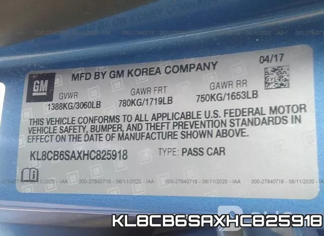 KL8CB6SAXHC825918 фото 10