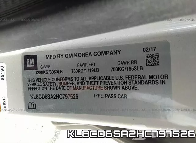 KL8CD6SA2HC797526 фото 10