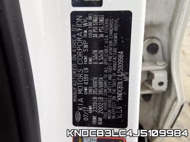 KNDCB3LC4J5109984 фото 2