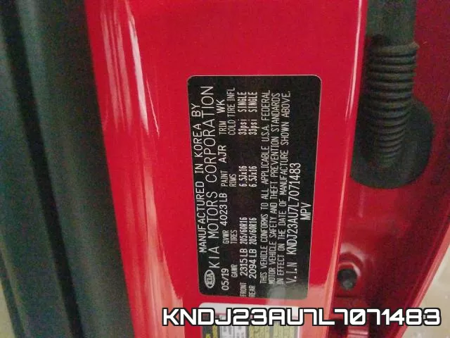 KNDJ23AU7L7071483 фото 2
