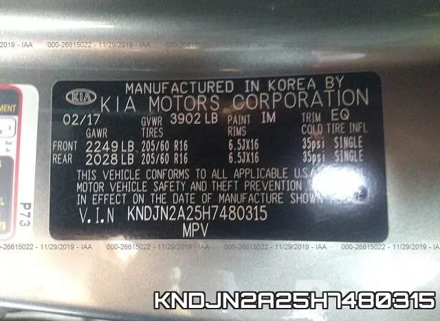 KNDJN2A25H7480315 фото 10