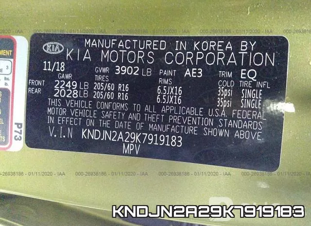 KNDJN2A29K7919183 фото 10