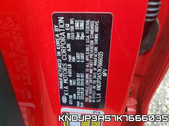 KNDJP3A57K7666035 фото 2