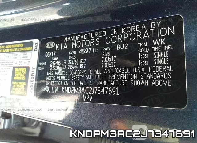 KNDPM3AC2J7347691 фото 9