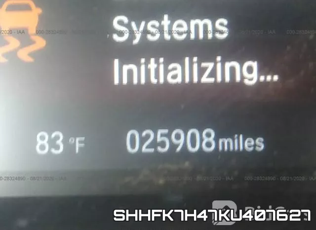 SHHFK7H47KU407627 фото 8