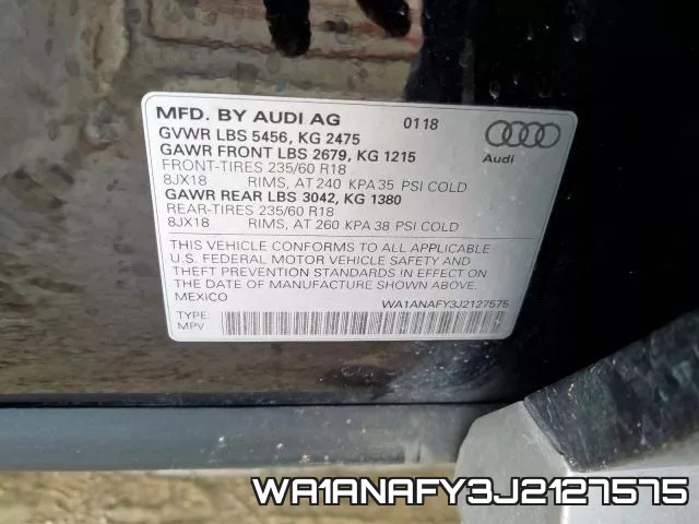 WA1ANAFY3J2127575 фото 2