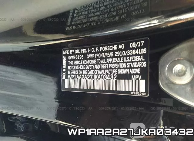 WP1AA2A27JKA03432 фото 10