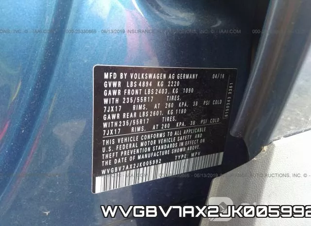 WVGBV7AX2JK005992 фото 10