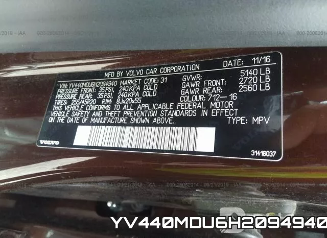 YV440MDU6H2094940 фото 10
