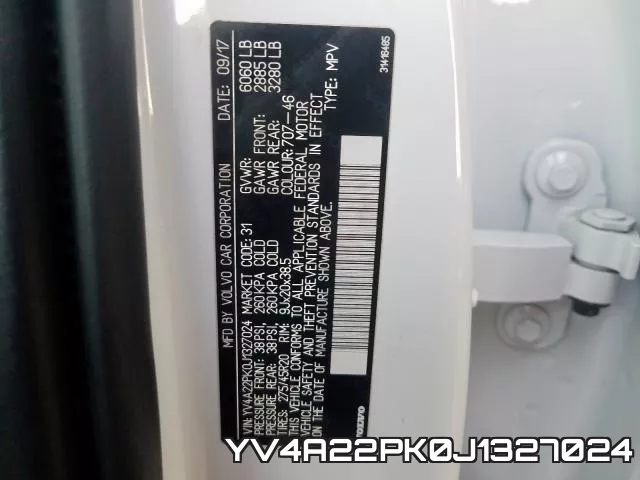 YV4A22PK0J1327024 фото 2