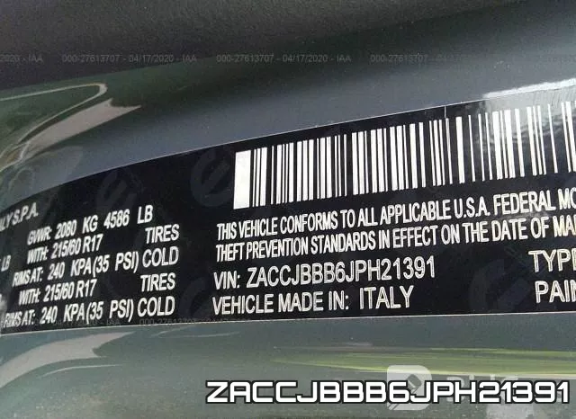 ZACCJBBB6JPH21391 фото 10