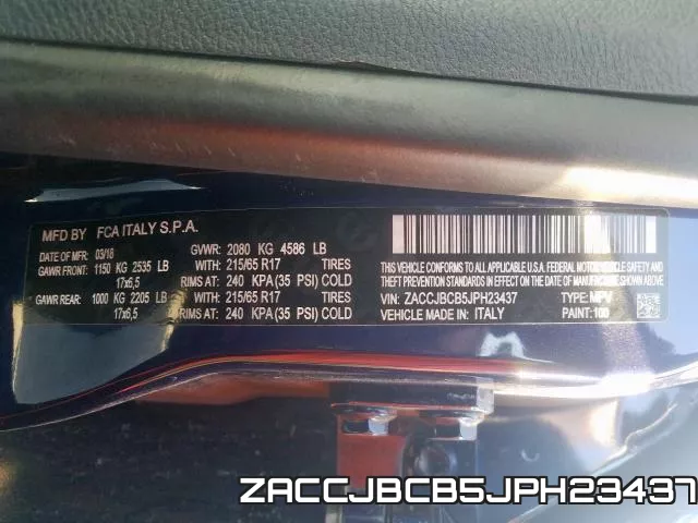 ZACCJBCB5JPH23437 фото 2