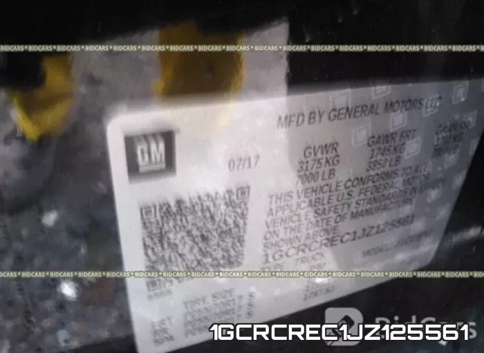 1GCRCREC1JZ125561 фото 10