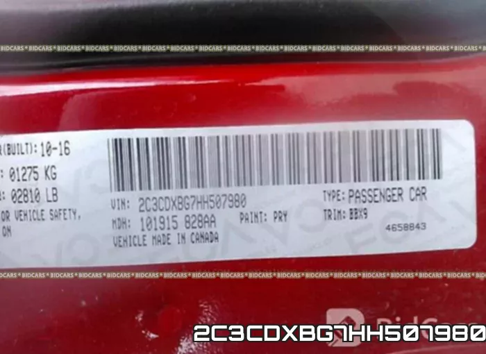 2C3CDXBG7HH507980 фото 10