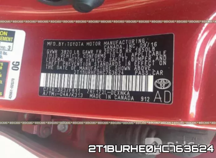 2T1BURHE0HC763624 фото 10