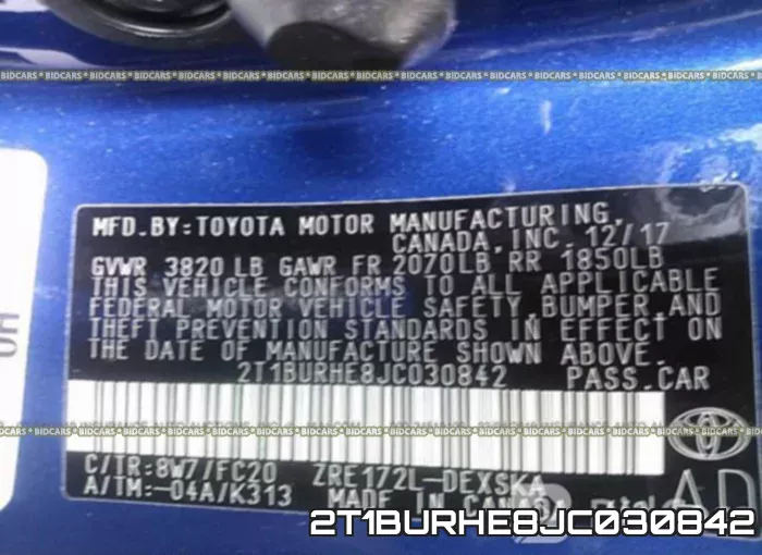 2T1BURHE8JC030842 фото 10