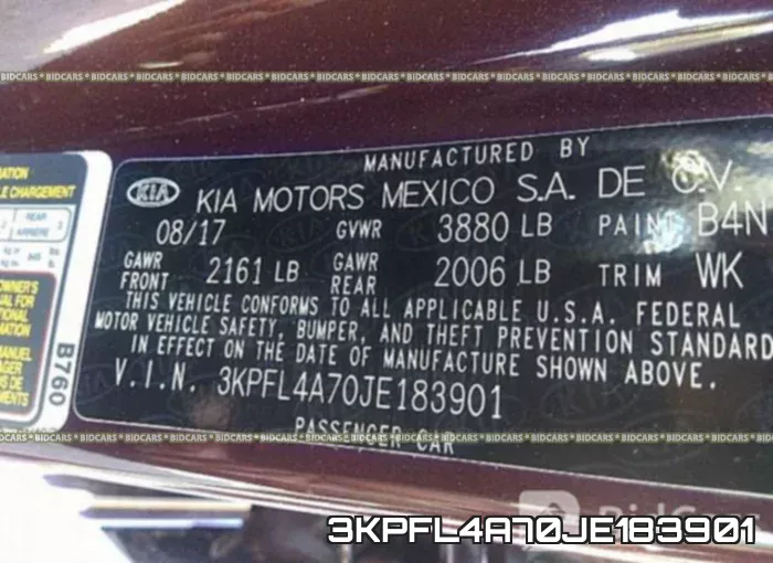 3KPFL4A70JE183901 фото 10