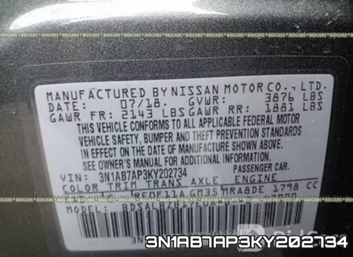 3N1AB7AP3KY202734 фото 10