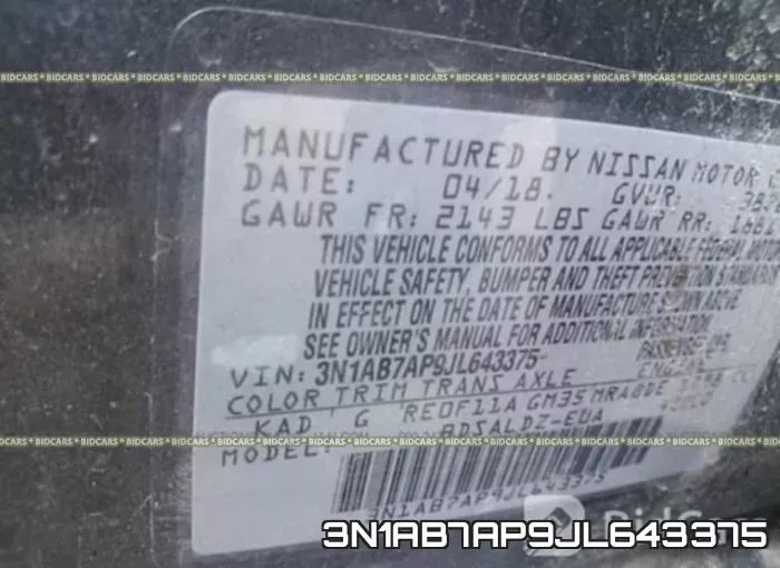 3N1AB7AP9JL643375 фото 10
