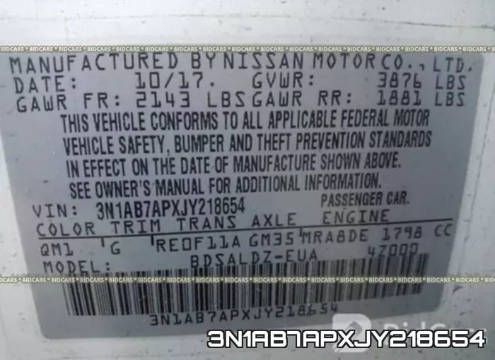 3N1AB7APXJY218654 фото 10