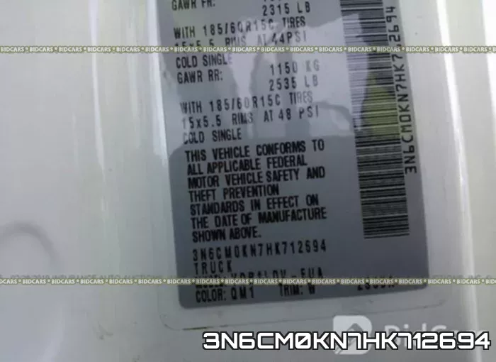3N6CM0KN7HK712694 фото 10