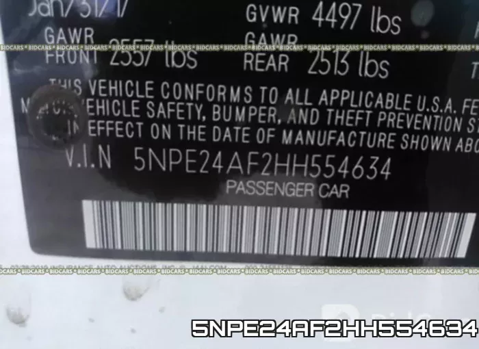 5NPE24AF2HH554634 фото 10