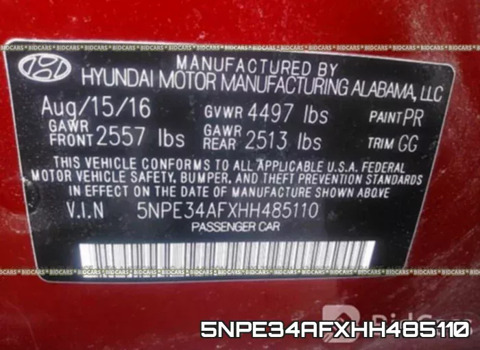 5NPE34AFXHH485110 фото 10