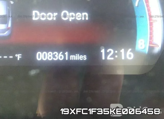 19XFC1F35KE006458 фото 8