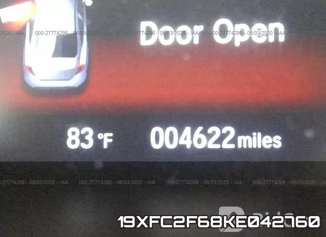 19XFC2F68KE042760 фото 8