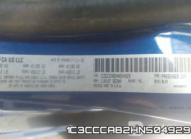 1C3CCCAB2HN504929 фото 10