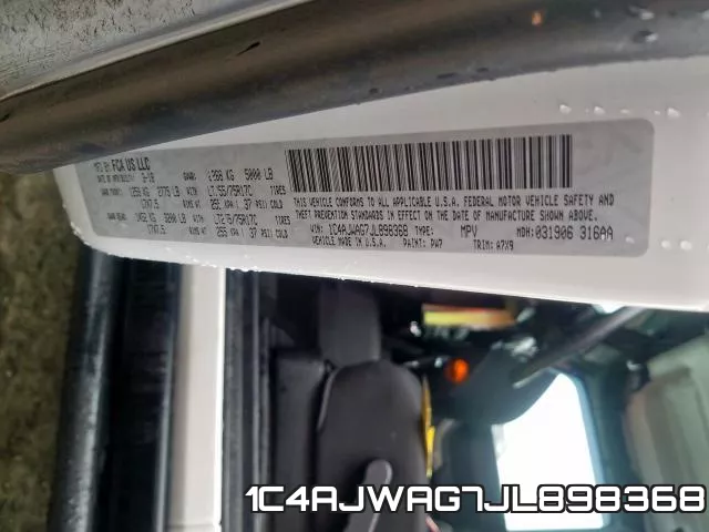 1C4AJWAG7JL898368 фото 2