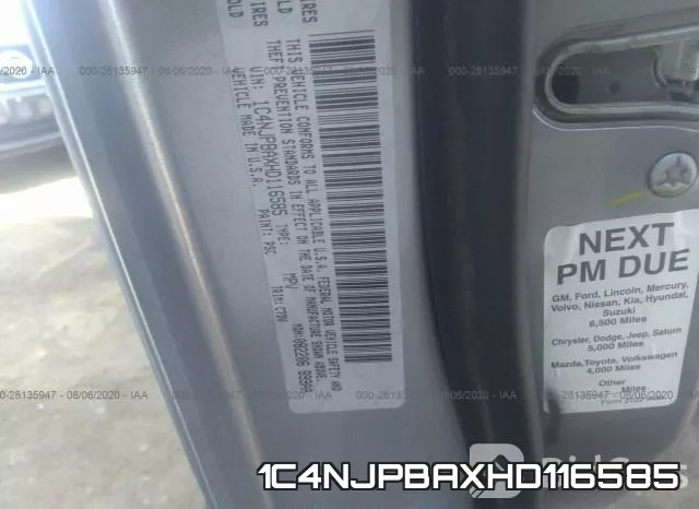 1C4NJPBAXHD116585 фото 10