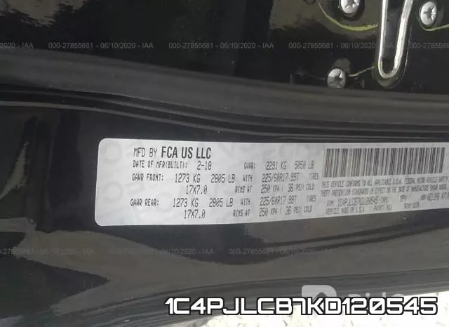 1C4PJLCB7KD120545 фото 10