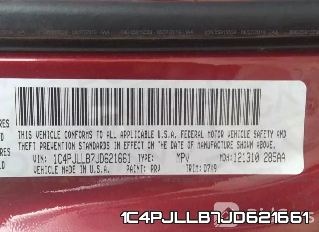 1C4PJLLB7JD621661 фото 10