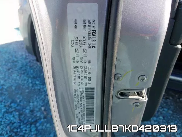 1C4PJLLB7KD420313 фото 2