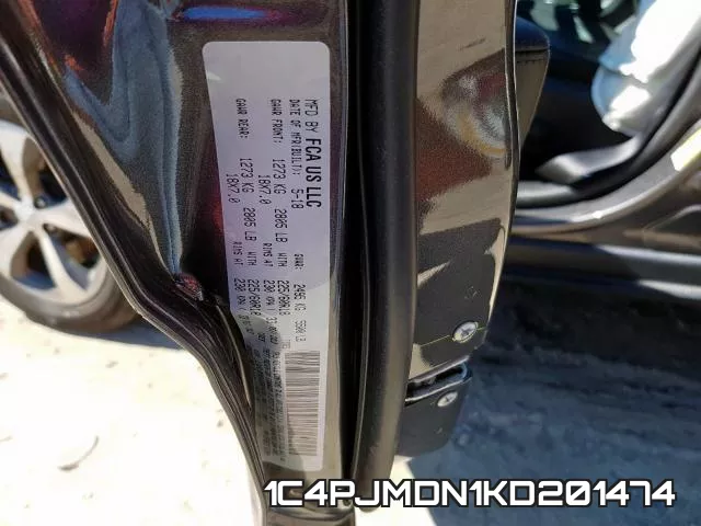 1C4PJMDN1KD201474 фото 2